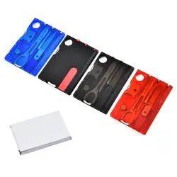 10 in 1 pocket multitool - creditcardvorm - mes / naald / schaar / schroevendraaierMultitool & Zakmes