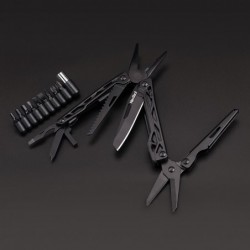 NexTool Black Knight - 11 in 1 multifunctioneel gereedschap - vouwtang / schaar / opener / schroevendraaiersMultitool & Zakmes