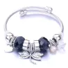 Elegante armband - met bedels - olifant / kralen / hart / veer / kristallen bloemenArmbanden