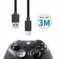 Snellaadkabel - datatransmissie - USB type-C - voor Xbox One Elite 2 / NS Switch Pro - 3MKabels