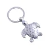 Modieuze metalen sleutelhanger met schildpadSleutelhangers