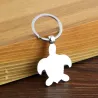 Modieuze metalen sleutelhanger met schildpadSleutelhangers