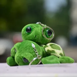 Sleutelhanger met een pluche zeeschildpad - 2 stuksSleutelhangers