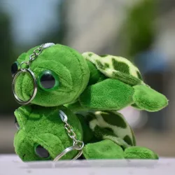 Sleutelhanger met een pluche zeeschildpad - 2 stuksSleutelhangers
