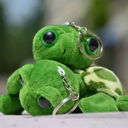 Sleutelhanger met een pluche zeeschildpad - 2 stuksSleutelhangers