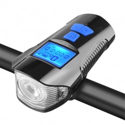 Fietskoplamp - met fietscomputer - snelheidsmeter - LCD - USB - waterdichtVerlichting