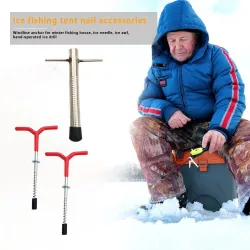 Ice fishing drill and nail - tent pegs / screw - rod holderTools