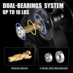 Professionele hengelmolen - lange worp - ultra licht - 7.2:1 / 8.1:1 - 18LBGereedschap