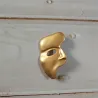 Modieuze broche - geometrisch abstract - halve gezichtsvormBroches