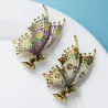 Vintage broche - fee met vlindervleugelsBroches
