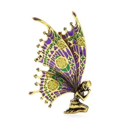 Vintage brooch - fairy with butterfly wingsBrooches