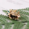 Kristallen lieveheersbeestje - elegante brocheBroches