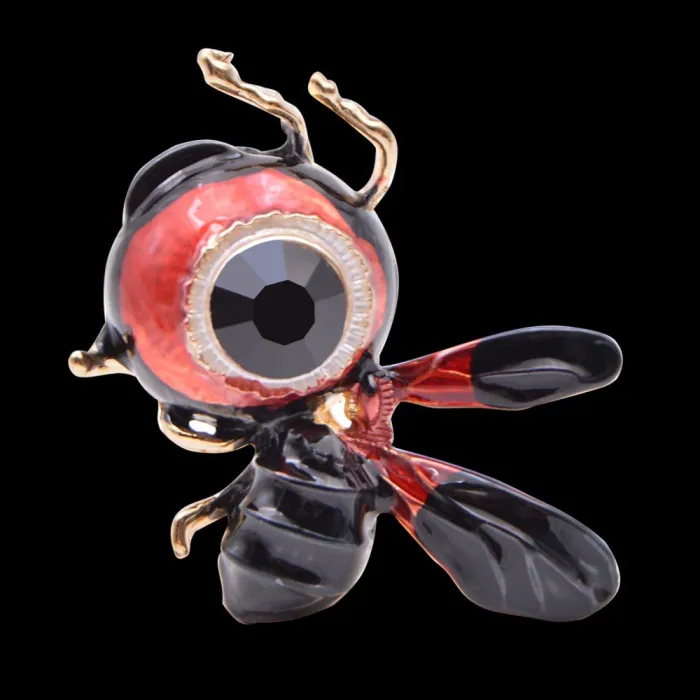 Big-Eye - bij - strass brocheBroches