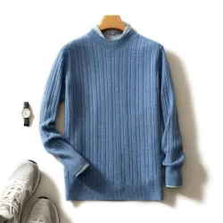 Elegant men's sweater - pure goat cashmereHoodies & Sweatshirt