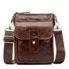 Genuine cow leather crossbody / shoulder bag - with zippersBags