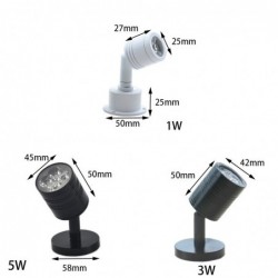 Modern LED wall lamp - rotatable - 1 / 3 / 5 headsWall lights