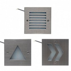 Wall / stairs / outdoor lamp - stainless steel - IP65 waterproof - LED light - 3WWall lights