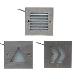 Wand/trap/buitenlamp - RVS - IP65 waterdicht - LED lamp - 3WWandlampen