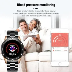 Smart Watch - elektronisch stalen horloge - LED - digitaal - waterdicht - hartslag/bloeddrukHorloges