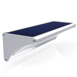 24 / 48 / 60 LED solarlamp - radar bewegingssensor - aluminium wandlamp - waterdichtSolar verlichting