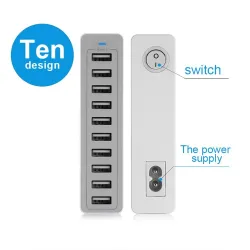 Meerdere poorten USB-oplader - snel opladen - 5 / 6 / 10 poorten - 60WOpladers