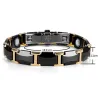 Magnetische armband - zwart keramisch wolfraamstaal - unisex - stralingsbeschermingSchermbeschermers