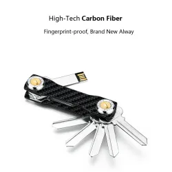 Moderne sleutelorganizer - carbon sleutelhangerSleutelhangers