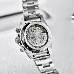 Pagani Design - luxe Quartz horloge met regenboog kristallen - automatisch uurwerkHorloges