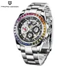 Pagani Design - luxe Quartz horloge met regenboog kristallen - automatisch uurwerkHorloges