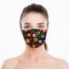 Face / mouth protection mask - disposable - for adults - flowers printMouth masks