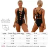 Sexy badpak uit één stuk - uitgeholde strepen - zonder rugBadkleding