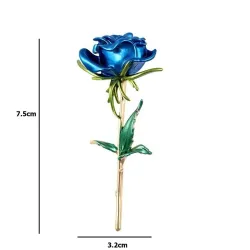 Elegante broche - emaille roosBroches