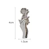 Zilveren broche met een hand die roos vasthoudt - pinBroches