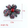 Broche met kristallen narcissen - veelkleurige strass steentjesBroches
