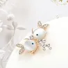 Two fishes with crystals - broochBrooches