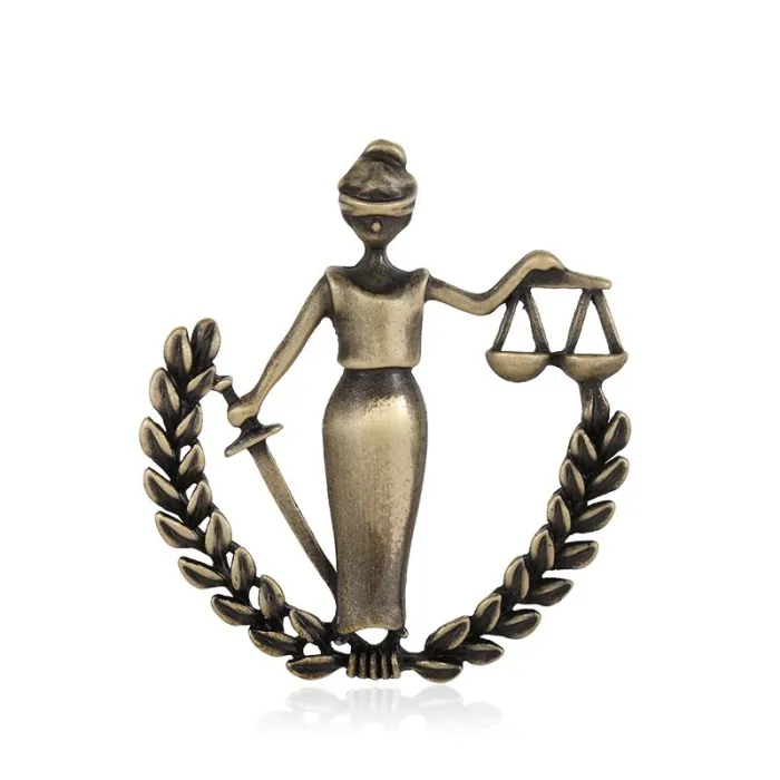 Peace Woman - advocaat badge - metalen brocheBroches
