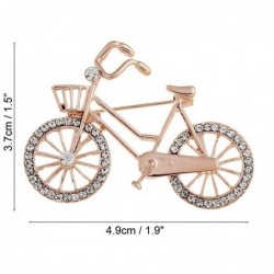 Kristallen broche in de vorm van een fietsBroches