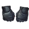 Zwarte leren handschoenen - fitness / gym / fietsen - halve vingerHandschoenen