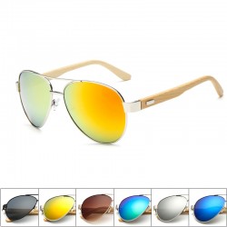 Bamboo & metal - handmade sunglasses - unisexSunglasses