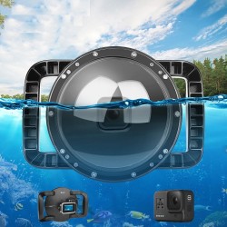 Duikkoepelpoort - dual-handheld - waterdichte lensdop - voor GoPro Hero 8 Black - 6 inchBescherming