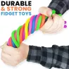 Rubber noodle - elastisch touw - antistress speelgoed - fidget - 6 stuksFidget-spinner