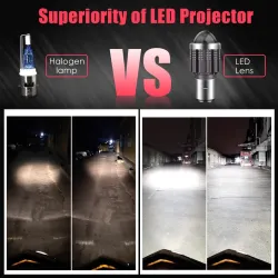 CSP - 10000Lm - LED motorcycle bulb - headlight - Hi-Lo - H4 / BA20DH4