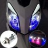 Motor / auto gloeilamp - LED - DRL - Angel Eye - blauw / roze - H4 - BA20DDagrijverlichting (DRL)