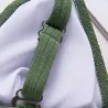 Sexy geribbelde bikiniset - push up - metalen versieringenBadkleding