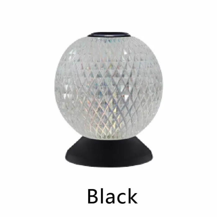 Italiaanse nachtlamp - ronde kristallen bol - USB - aanraaksensorVerlichting