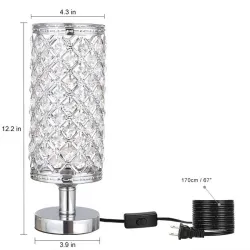Crystal night lamp - hollow-out - carved design - USBLights & lighting