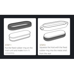 Dubbel gat hanger - met ketting - roestvrij staal - voor Xiaomi Mi Band 5Halskettingen