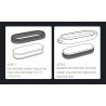 Dubbel gat hanger - met ketting - roestvrij staal - voor Xiaomi Mi Band 5Halskettingen