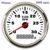 Boot / auto toerenteller - snelheidsmeter - LCD - 12V/24V - 8000 RPM - 52mm / 85mmDiagnose