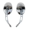 Motorcycle oval mirrors - chrome - universal - 10mm threadMirrors